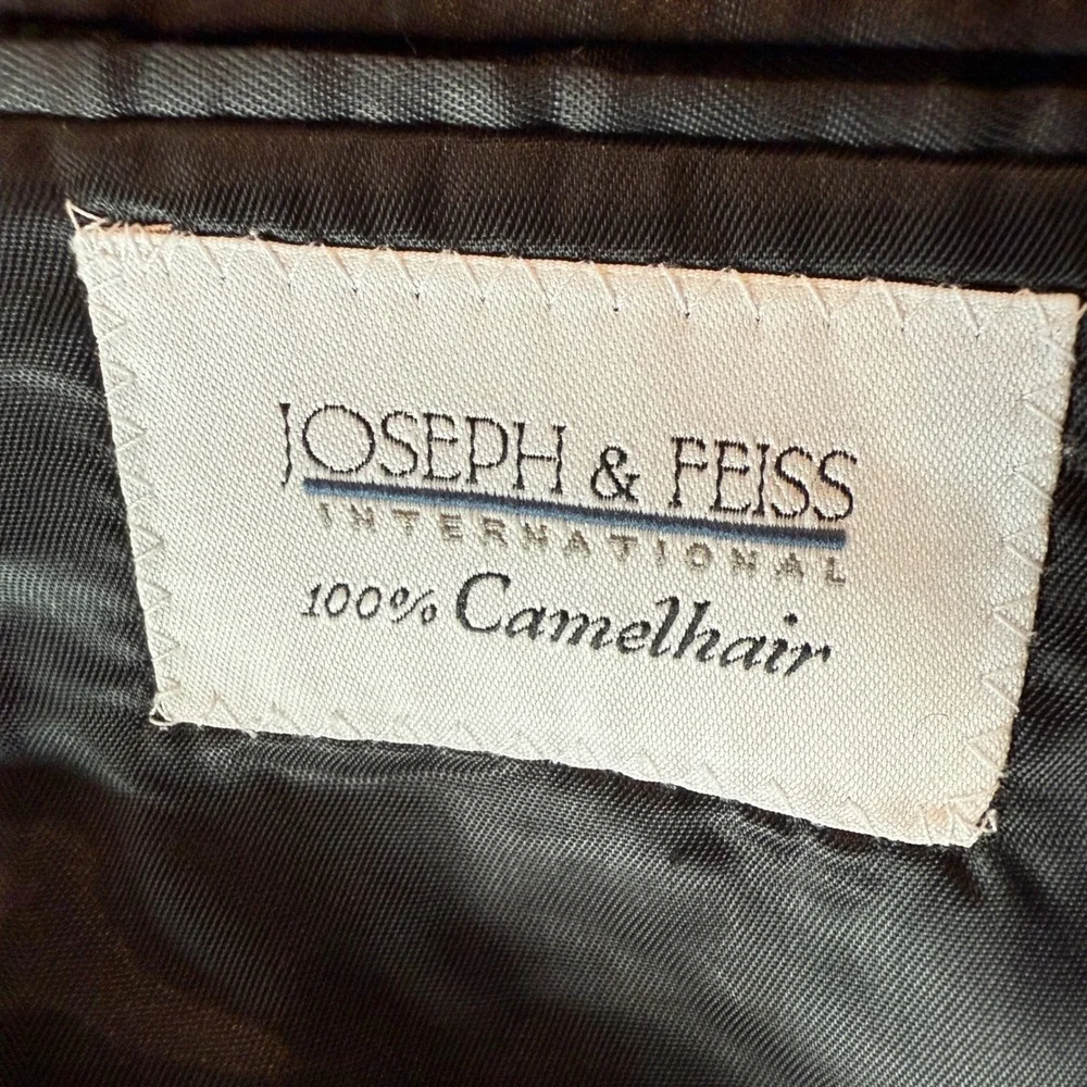 Joseph & Feiss International Men's‎ 100% Camel Hair Suit Jacket Size 44 Long